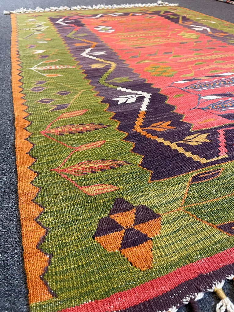 Turkish Nuzumlu Kilim 3'6 x 5'2