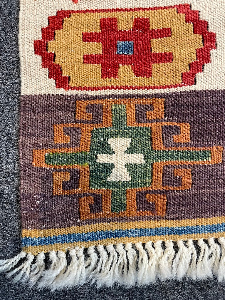 Turkish Nuzumlu Kilim 3'6 x 5'3