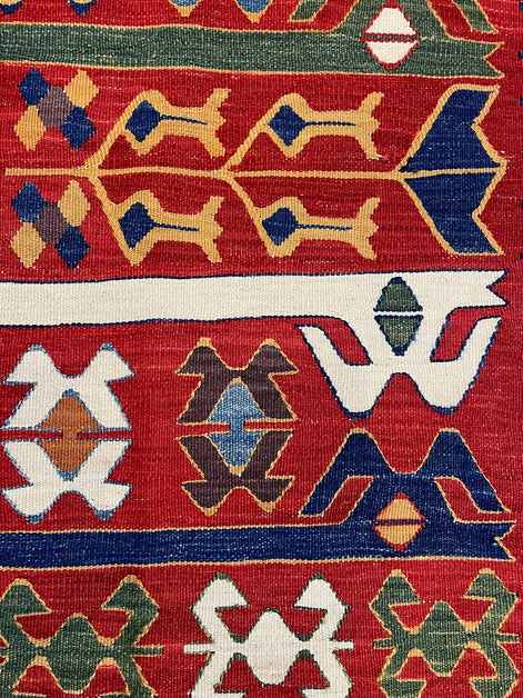 Turkish Nuzumlu Kilim 3'6 x 5'3