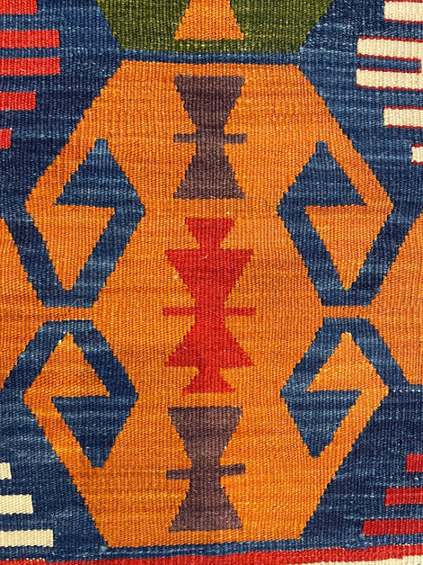 Turkish Nuzumlu Kilim 3'6 x 4'5