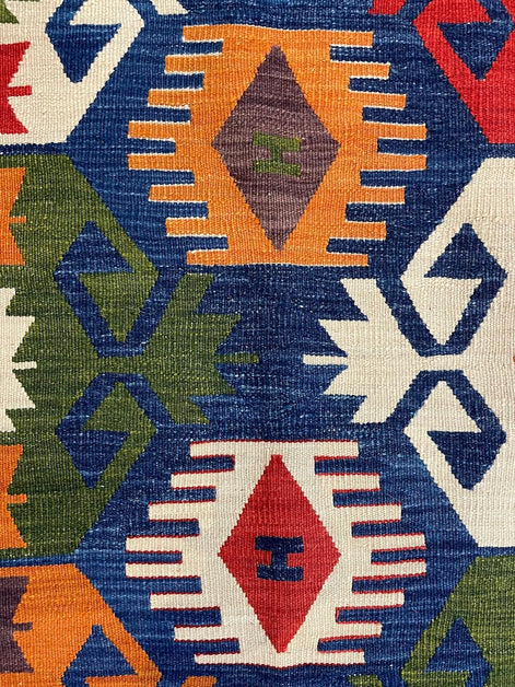 Turkish Nuzumlu Kilim 3'6 x 4'5