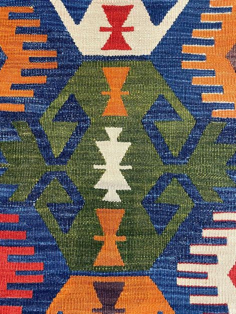 Turkish Nuzumlu Kilim 3'6 x 4'5