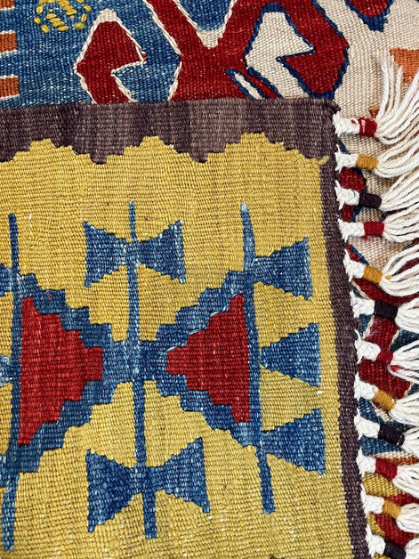 Turkish Nuzumlu Kilim 3'7 x 4'9