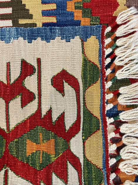 Turkish Nuzumlu Kilim 3'8 x 5'1