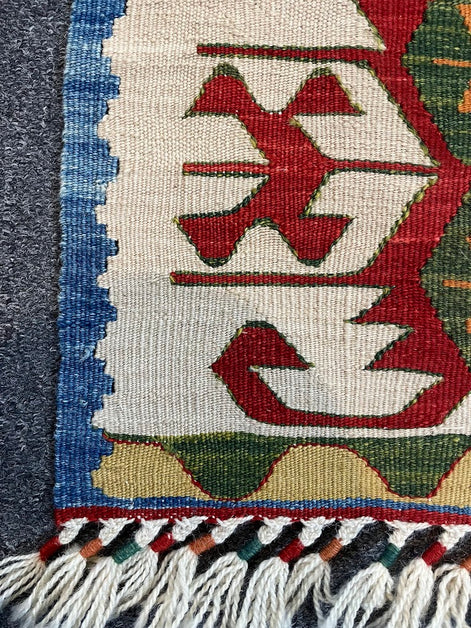Turkish Nuzumlu Kilim 3'8 x 5'1