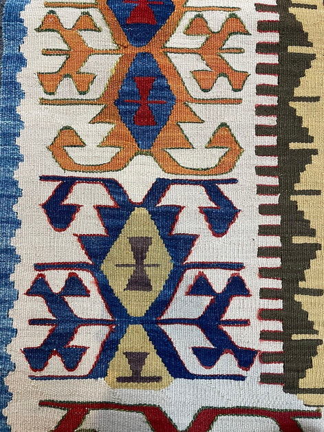 Turkish Nuzumlu Kilim 3'8 x 5'1