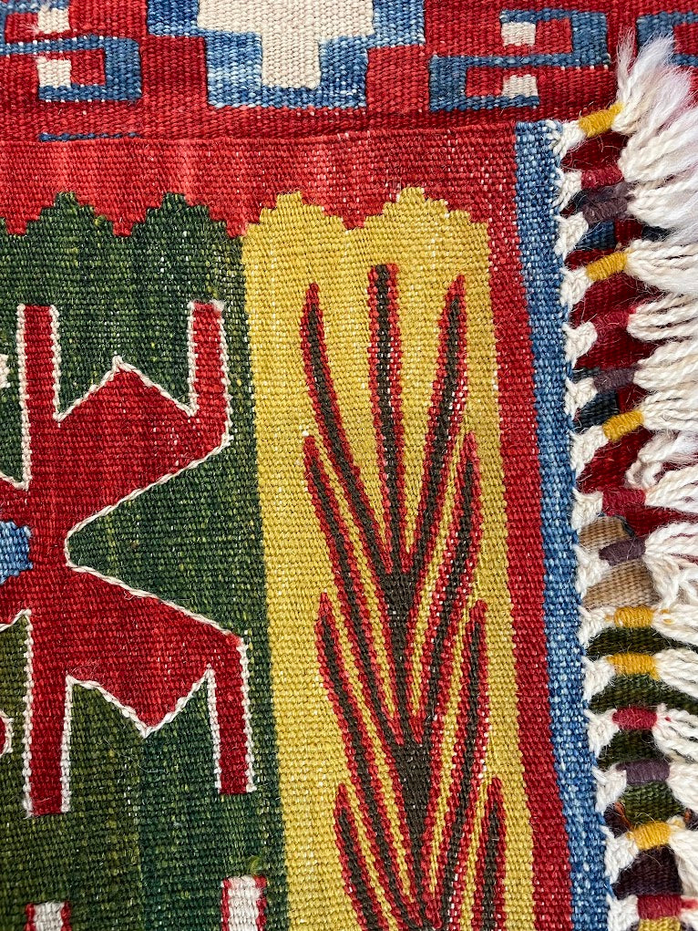 Turkish Nuzumlu Kilim 3'4 x 4'10