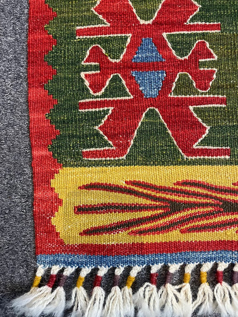 Turkish Nuzumlu Kilim 3'4 x 4'10