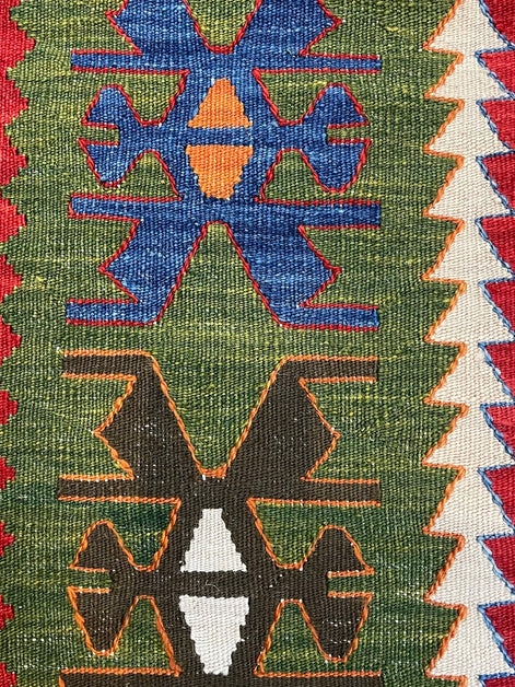 Turkish Nuzumlu Kilim 3'4 x 4'10