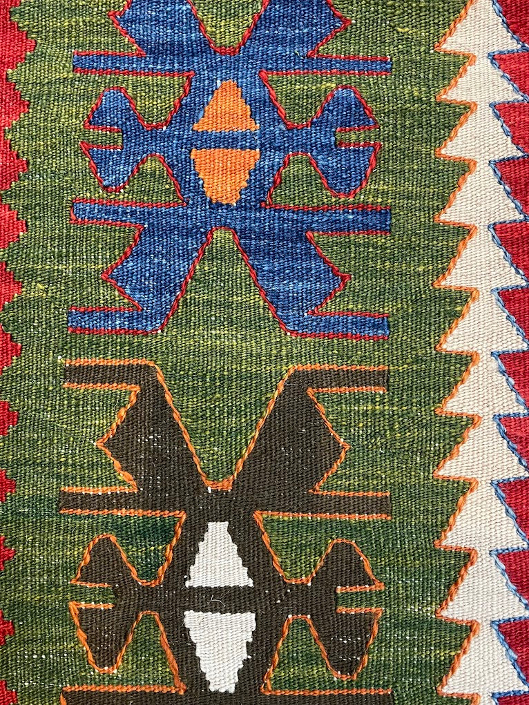 Turkish Nuzumlu Kilim 3'4 x 4'10