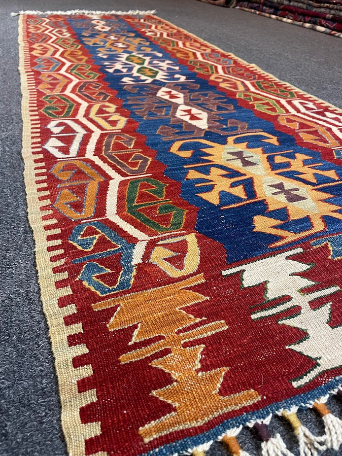 Turkish Nuzumlu Kilim 2'2 x 6'2