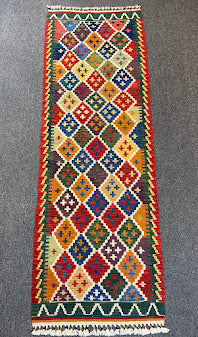 Turkish Nuzumlu Kilim 2'1 x 6'4