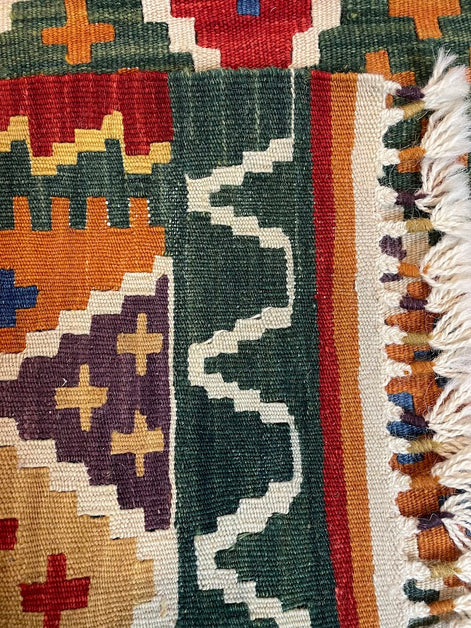 Turkish Nuzumlu Kilim 2'1 x 6'4