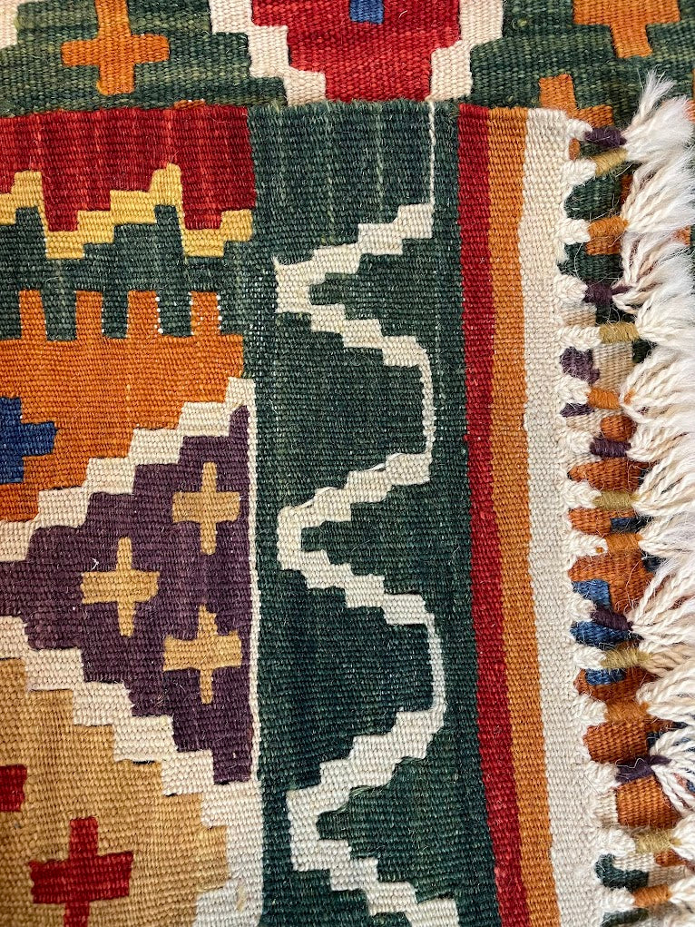 Turkish Nuzumlu Kilim 2'1 x 6'4