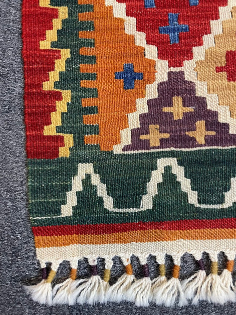 Turkish Nuzumlu Kilim 2'1 x 6'4