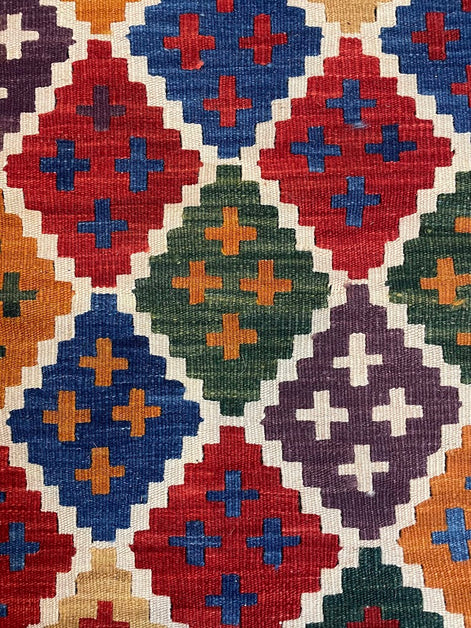 Turkish Nuzumlu Kilim 2'1 x 6'4