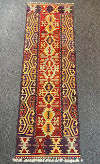 Turkish Nuzumlu Kilim 2'1 x 6'5