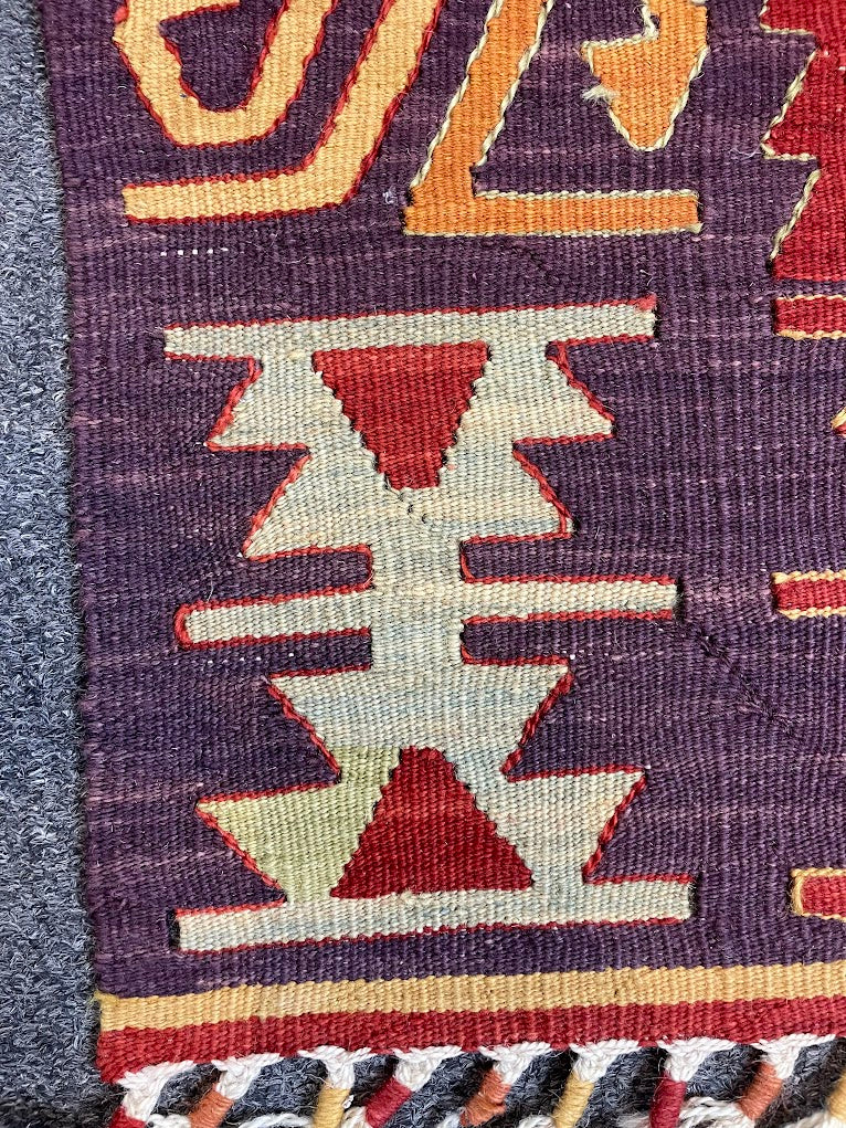 Turkish Nuzumlu Kilim 2'1 x 6'5