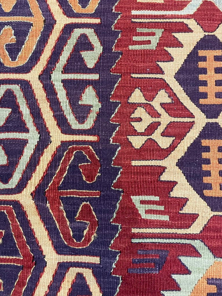Turkish Nuzumlu Kilim 2'1 x 6'5