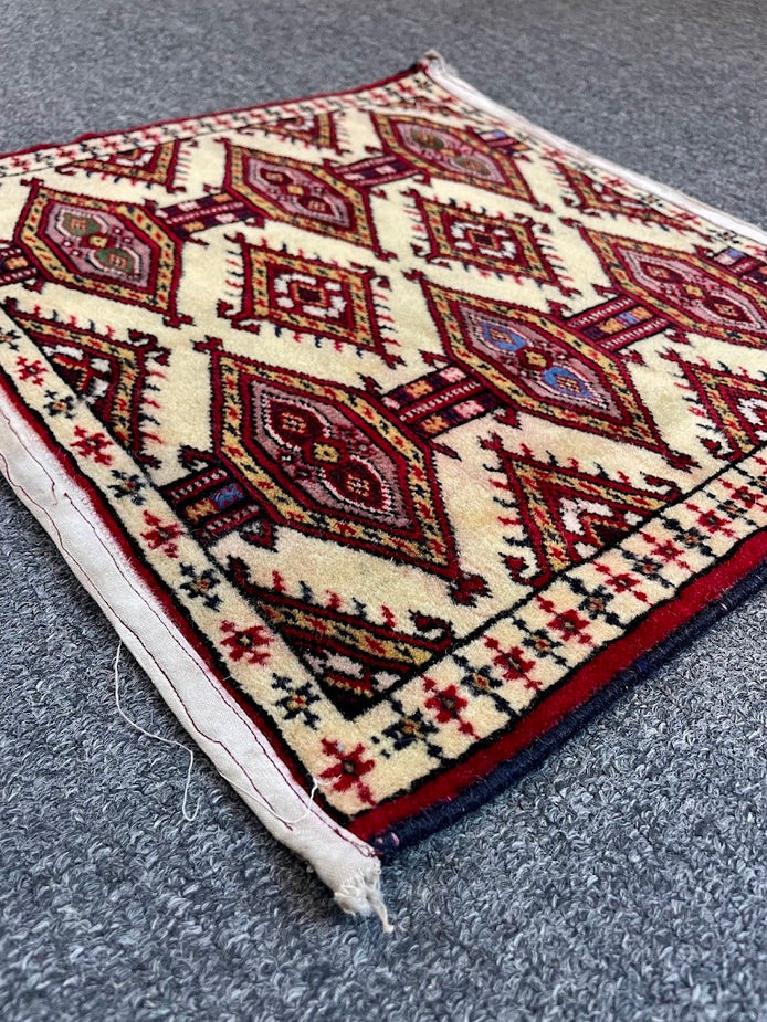 Afghan Yamut Mini Rug 1'4 x 1'5