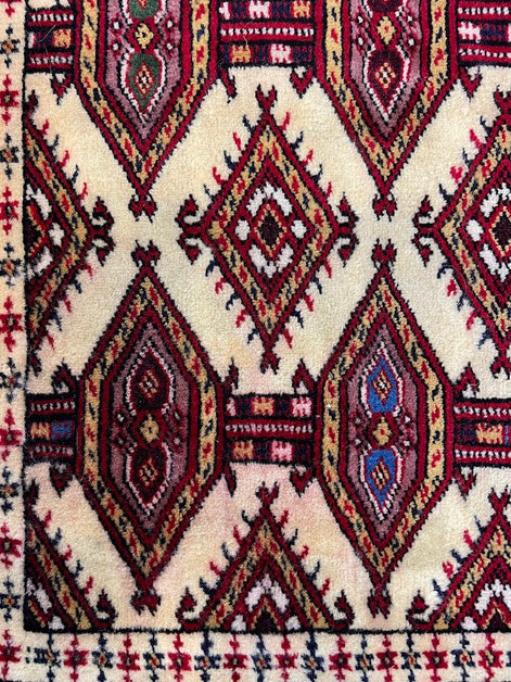 Afghan Yamut Mini Rug 1'4 x 1'5