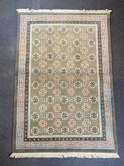 Tibetan Floral Patan Metole 4'0 x 6'0