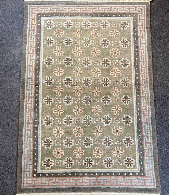 Tibetan Floral Patan Metole 4'0 x 6'0