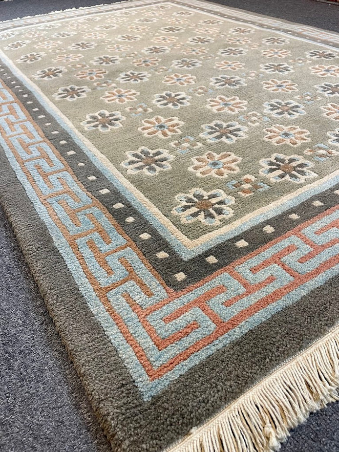 Tibetan Floral Patan Metole 4'0 x 6'0