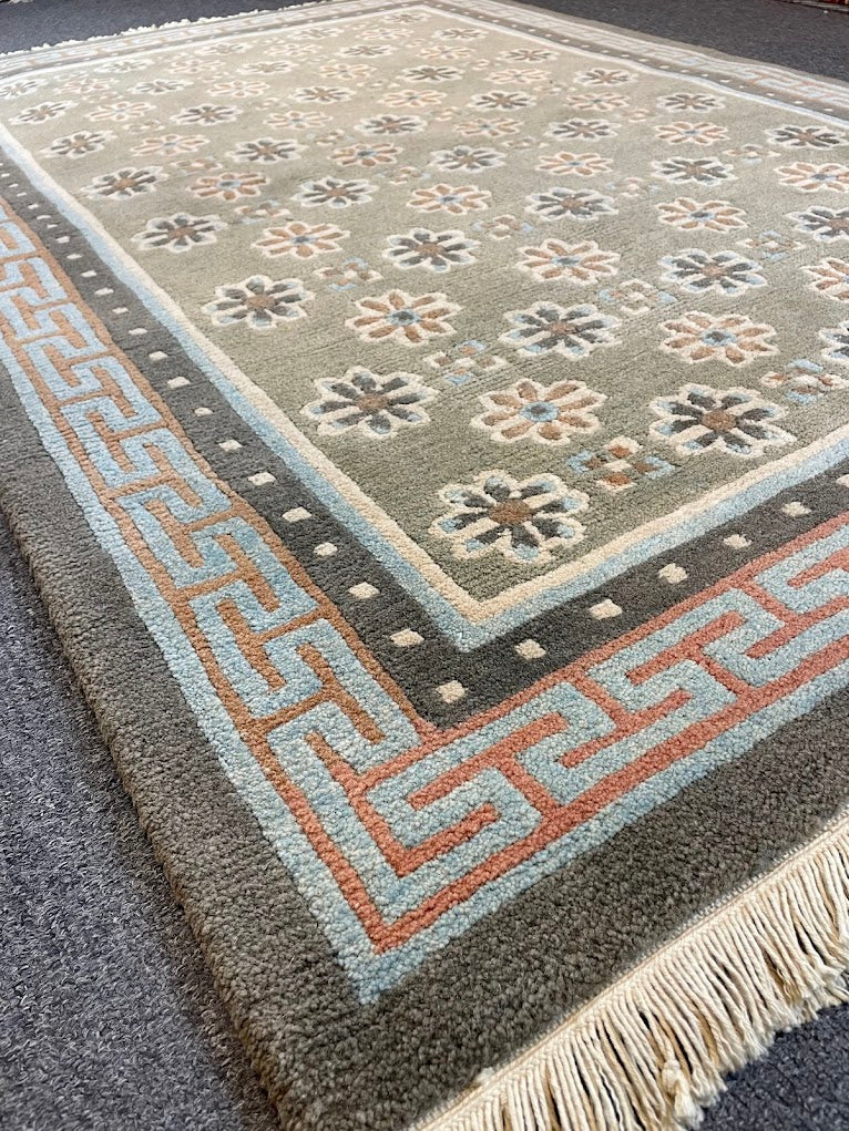 Tibetan Floral Patan Metole 4'0 x 6'0