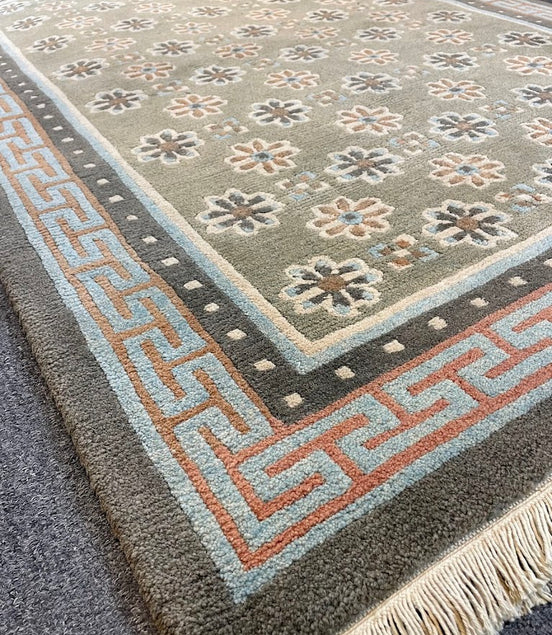 Tibetan Floral Patan Metole 4'0 x 6'0