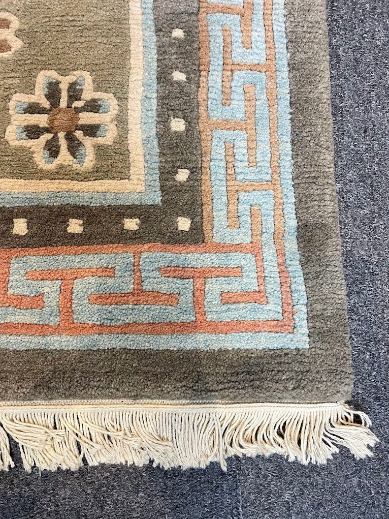 Tibetan Floral Patan Metole 4'0 x 6'0