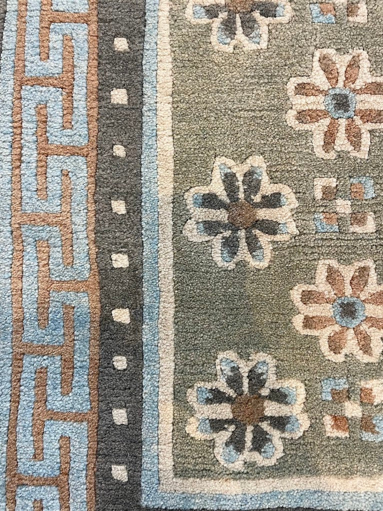 Tibetan Floral Patan Metole 4'0 x 6'0