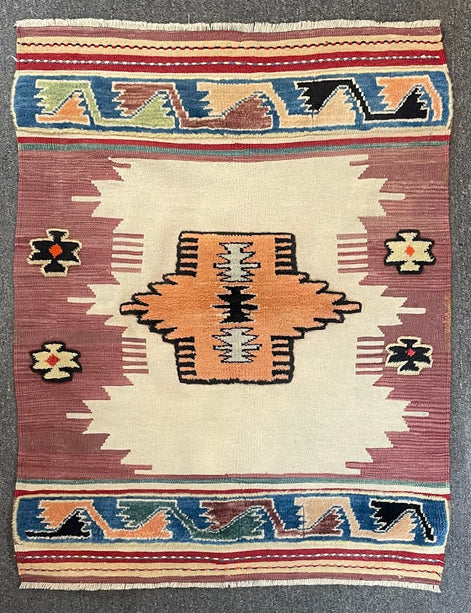 Turkish Kilim/Pile Combo 3'2 x 3'10