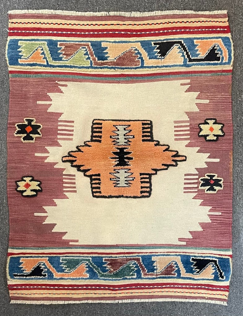 Turkish Kilim/Pile Combo 3'2 x 3'10