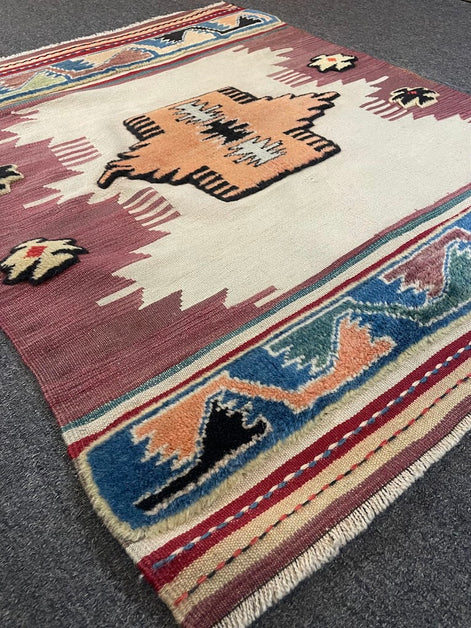 Turkish Kilim/Pile Combo 3'2 x 3'10