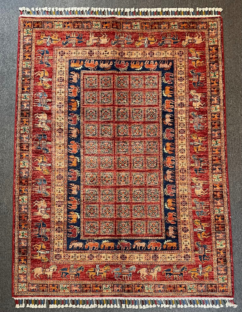 Afghan Pazyryk 5'0 x 6'8