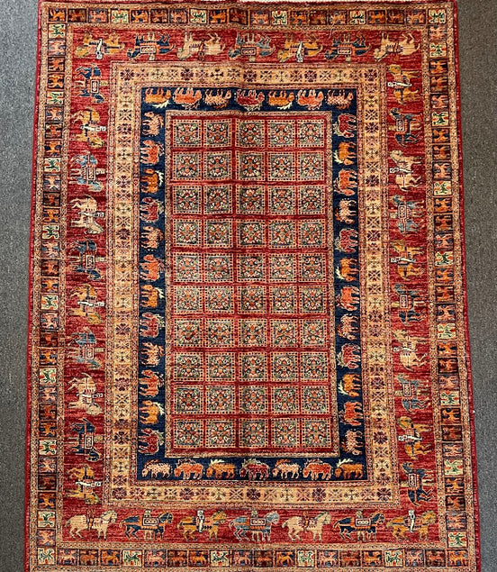 Afghan Pazyryk 5'0 x 6'8