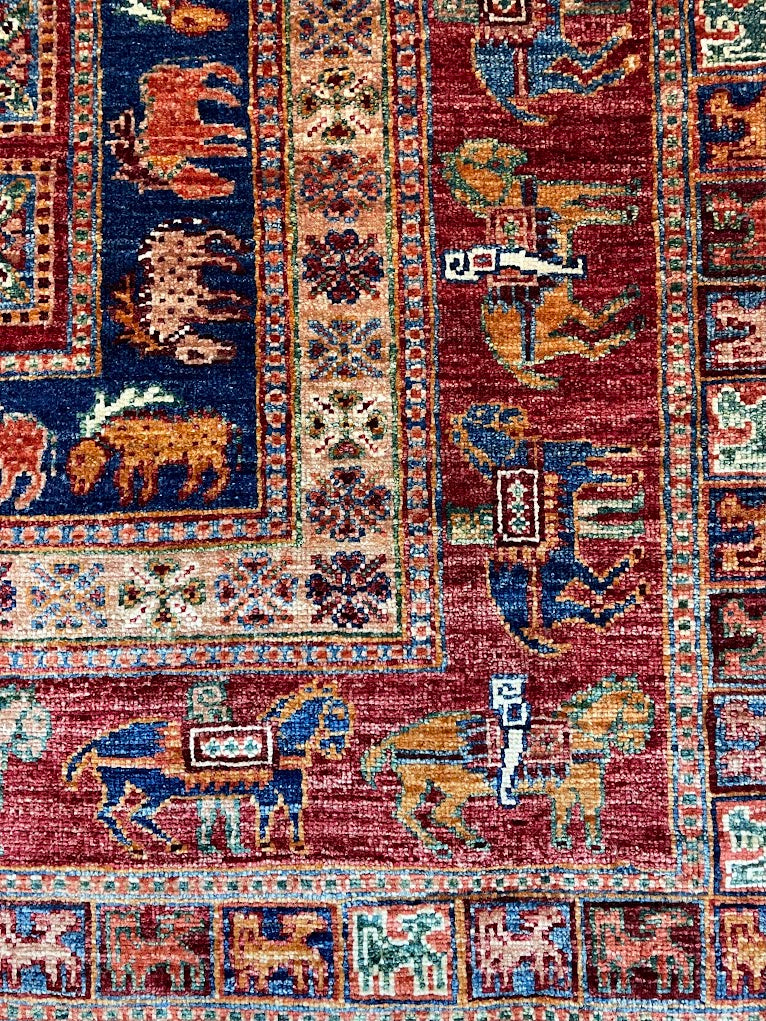 Afghan Pazyryk 5'0 x 6'8 – Woven History & Silk Road