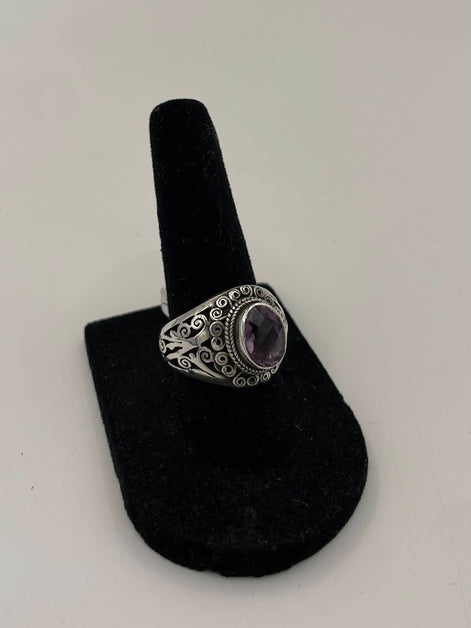 Amethyst Silver Ring
