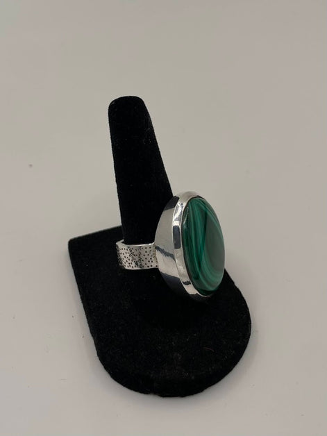 Malachite Silver Ring