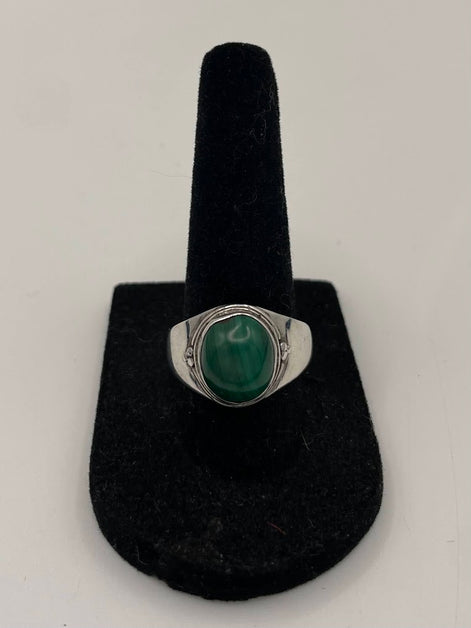 Malachite Silver Ring