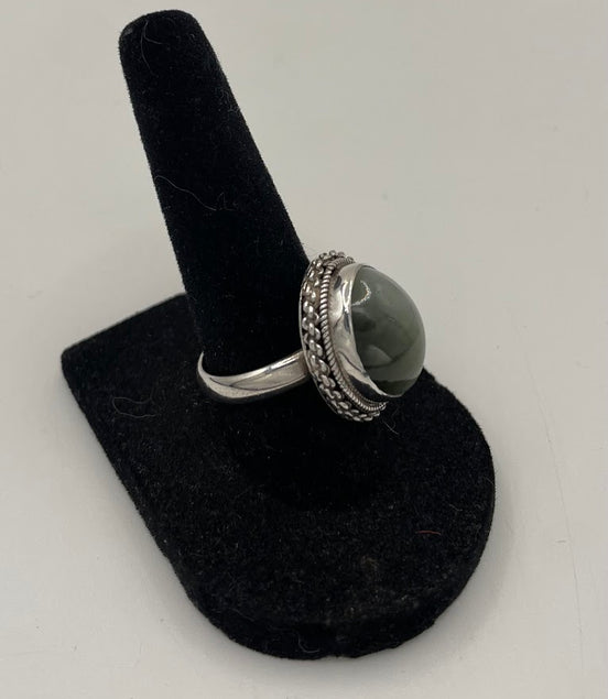 Hawks Eye Silver Ring