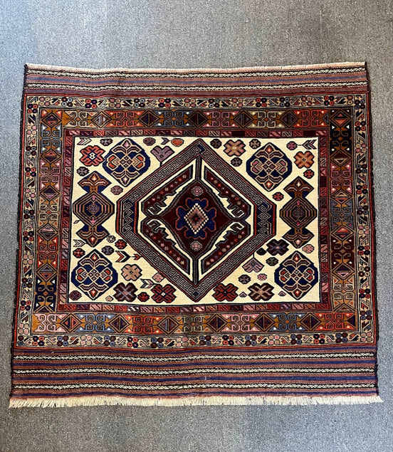 Afghan Baluch Sumak/Pile Combo 4'2 x 4'6