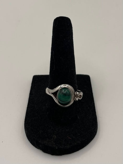 Malachite Silver Ring
