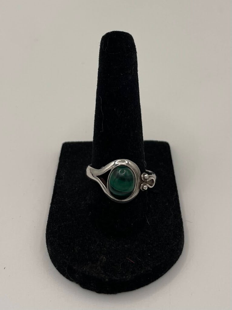 Malachite Silver Ring