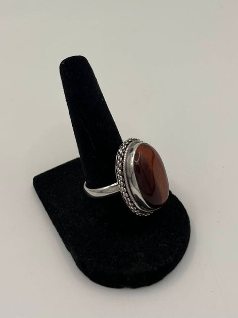 Tiger's Eye Silver Ring