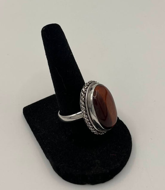 Tiger's Eye Silver Ring