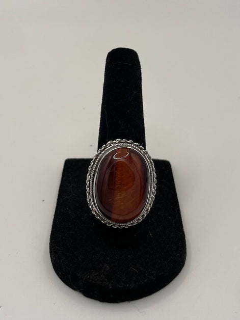 Tiger's Eye Silver Ring