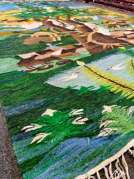 Egyptian Tree of Life Kilim 5'4 x 8'0