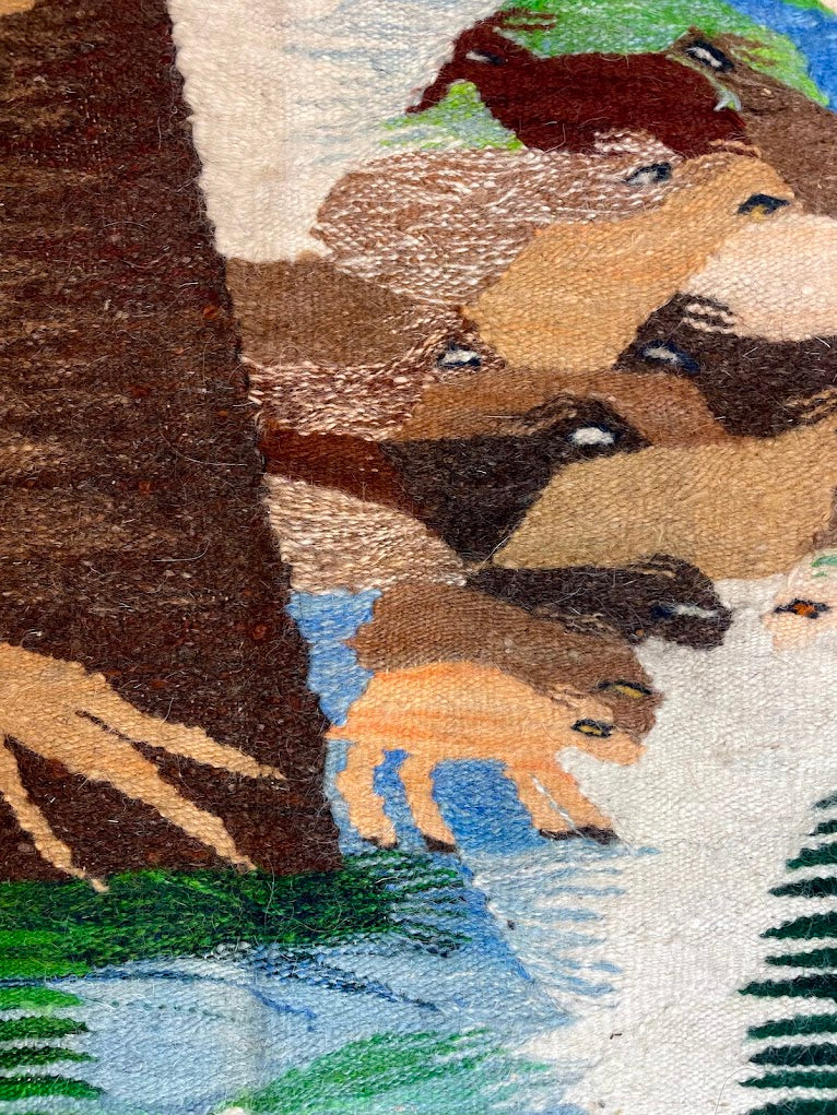 Egyptian Tree of Life Kilim 5'4 x 8'0